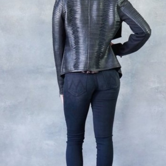 Scoop  NYC  leather  Jacket Size Small - Picture 8 of 9